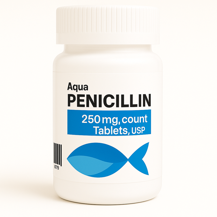 Fish Penicillin 250mg – Effective Aquarium Antibiotic 100 Tablets