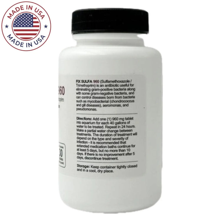 Fish Sulfa - Sulfamethoxazole 960 mg Tablets (30 Count)