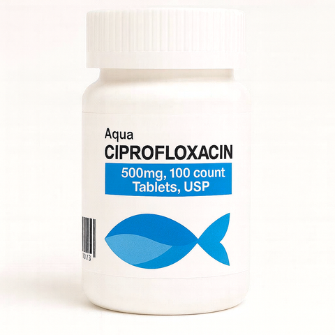 Aqua Ciprofloxacin 500mg 100 Tablets