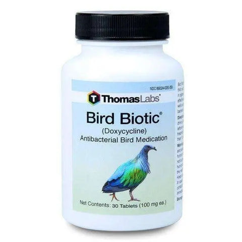 Bird/Aqua Biotic - Doxycycline 100 mg Capsules (30 Count) - Thomas labs fish antibiotics