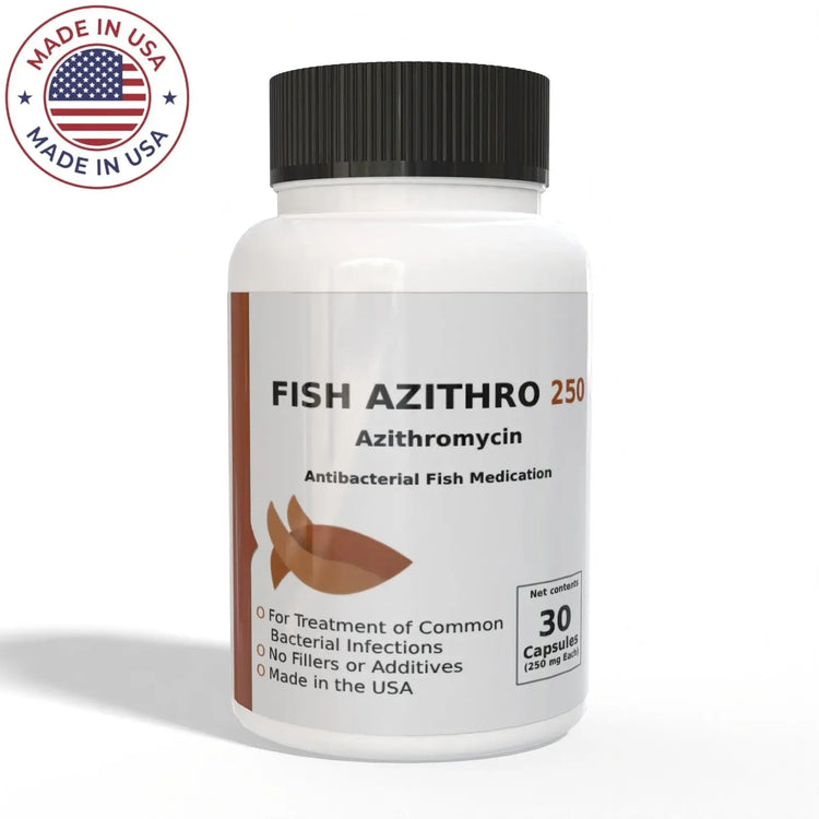 Thomas Labs Bird/Fish Zithro - Azithromycin 250 mg Tablets (30 Count) - Thomas labs fish antibiotics