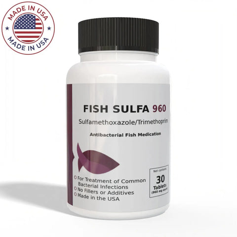 Thomas Labs Bird/Fish Sulfa - Sulfamethoxazole 960 mg Tablets (30 Count) - Thomas labs fish antibiotics