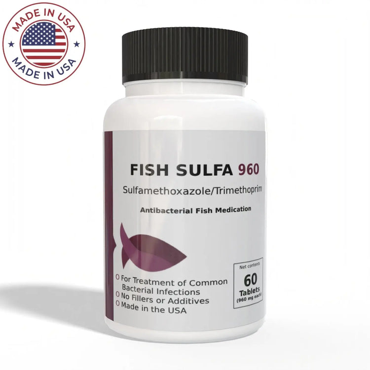 Thomas Labs Bird/Fish Sulfa - Sulfamethoxazole 960mg Tablets (60 Count) - Thomas labs fish antibiotics