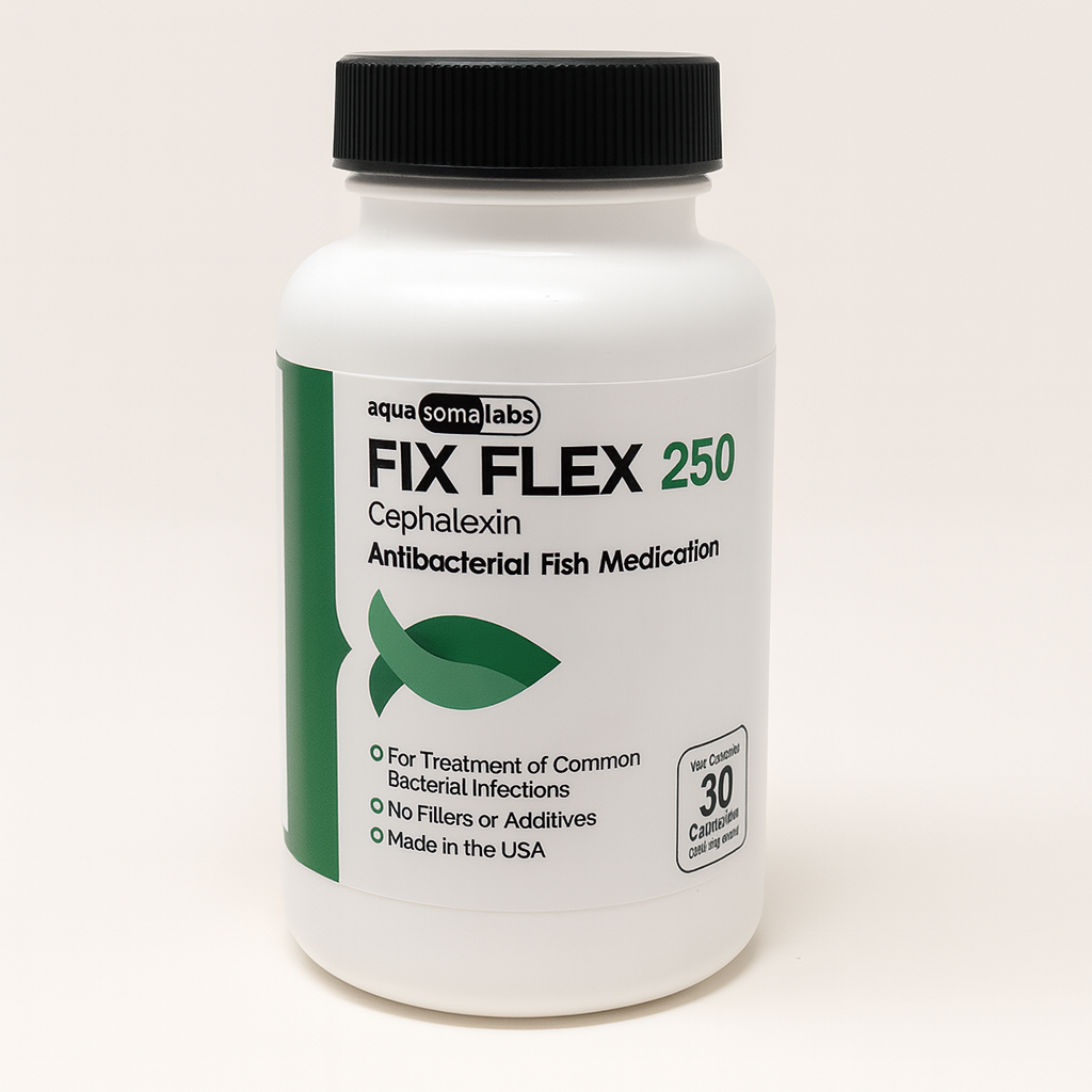Fish Flex - Cephalexin 250mg (30 Capsules) | Aquarium Antibiotics ...