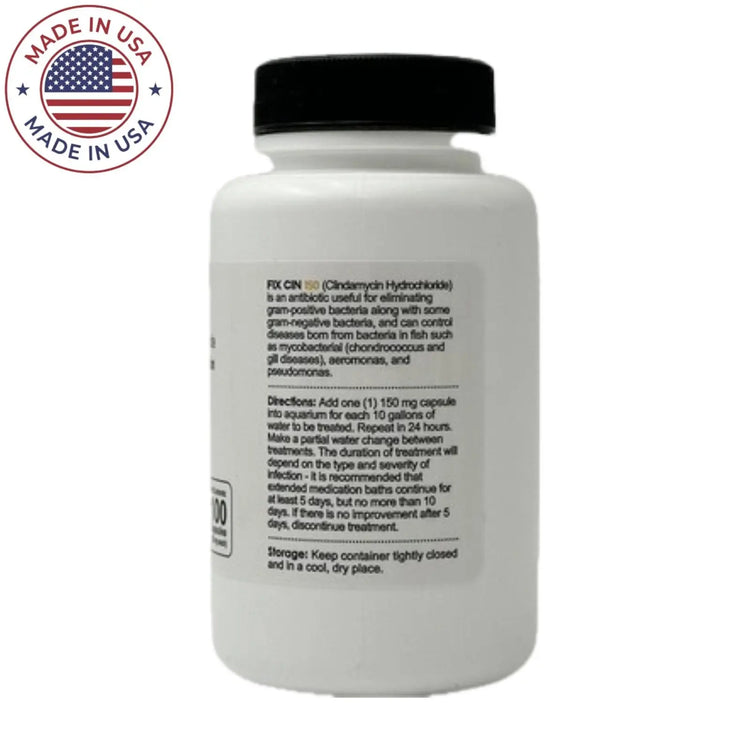 Thomas labs Fish Cin Clindamycin 150mg Capsules (100 Count) - Thomas labs fish antibiotics