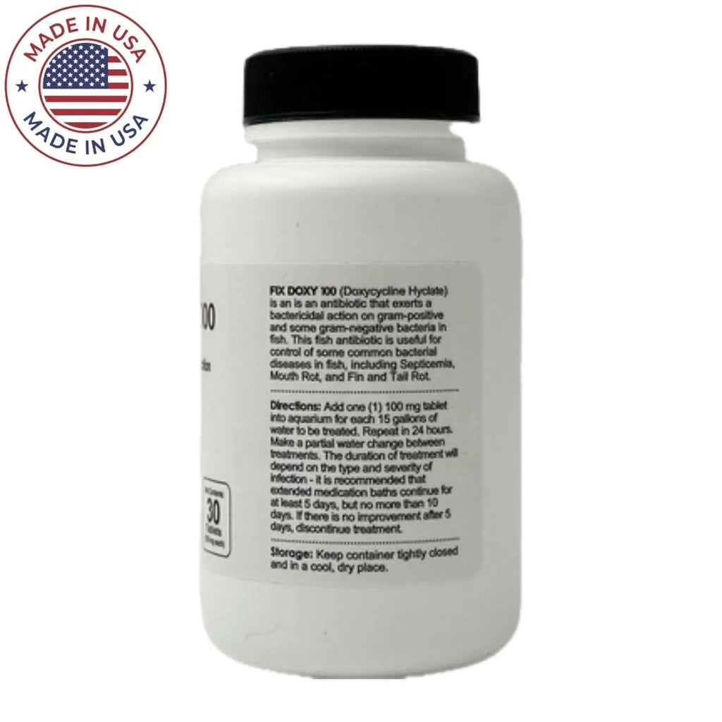 Bird/Aqua Biotic - Doxycycline 100 mg Capsules (30 Count) - Thomas labs fish antibiotics