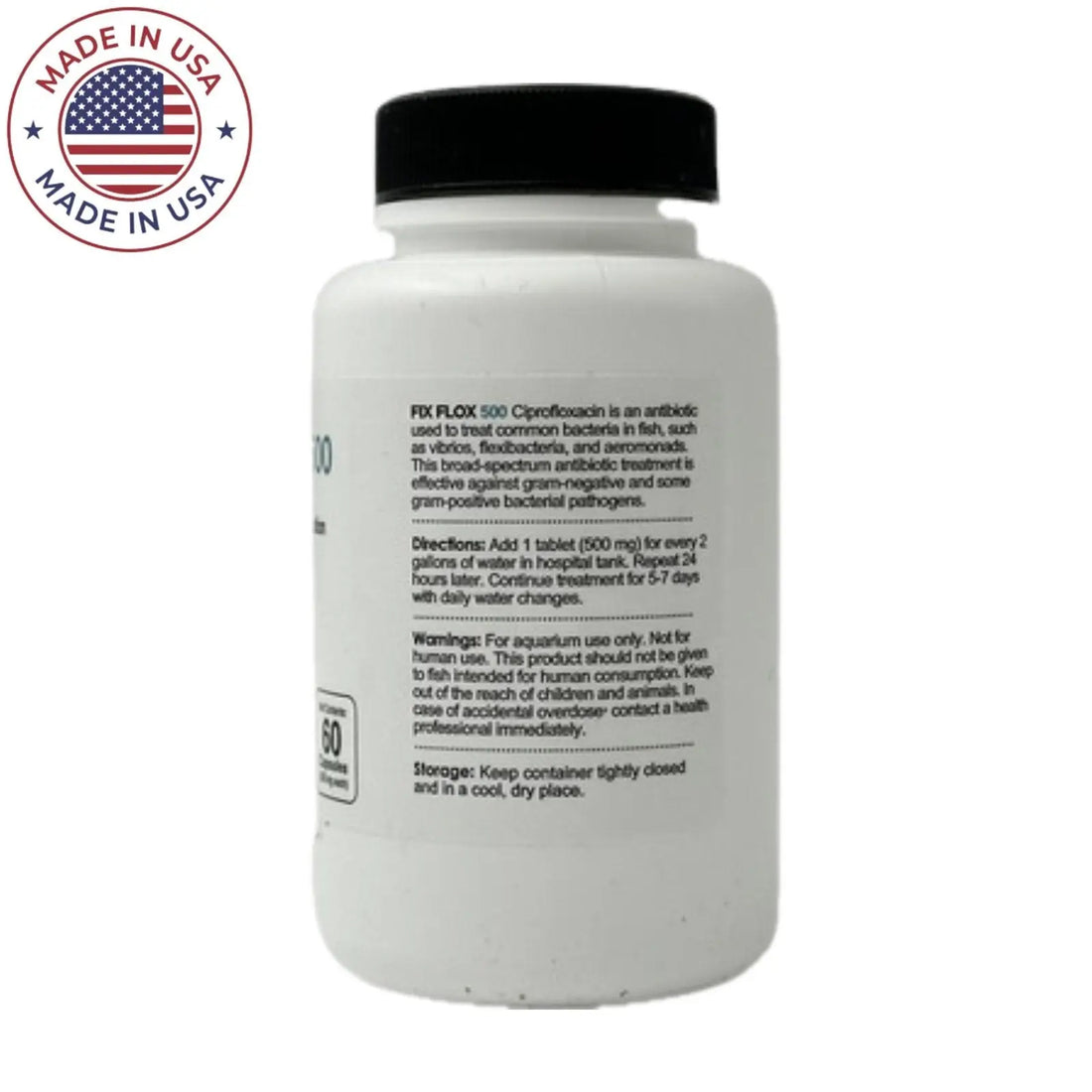 Fish Flox - Ciprofloxacin 500mg 60 Capsules | Antibiotics for Fish ...