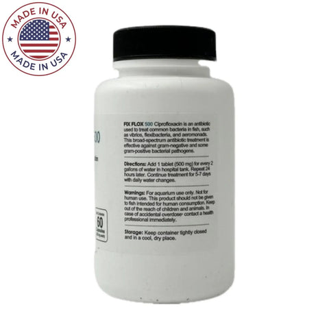 Thomas labs Fish Flox 500mg Ciprofloxacin 60 Capsules - Thomas labs fish antibiotics