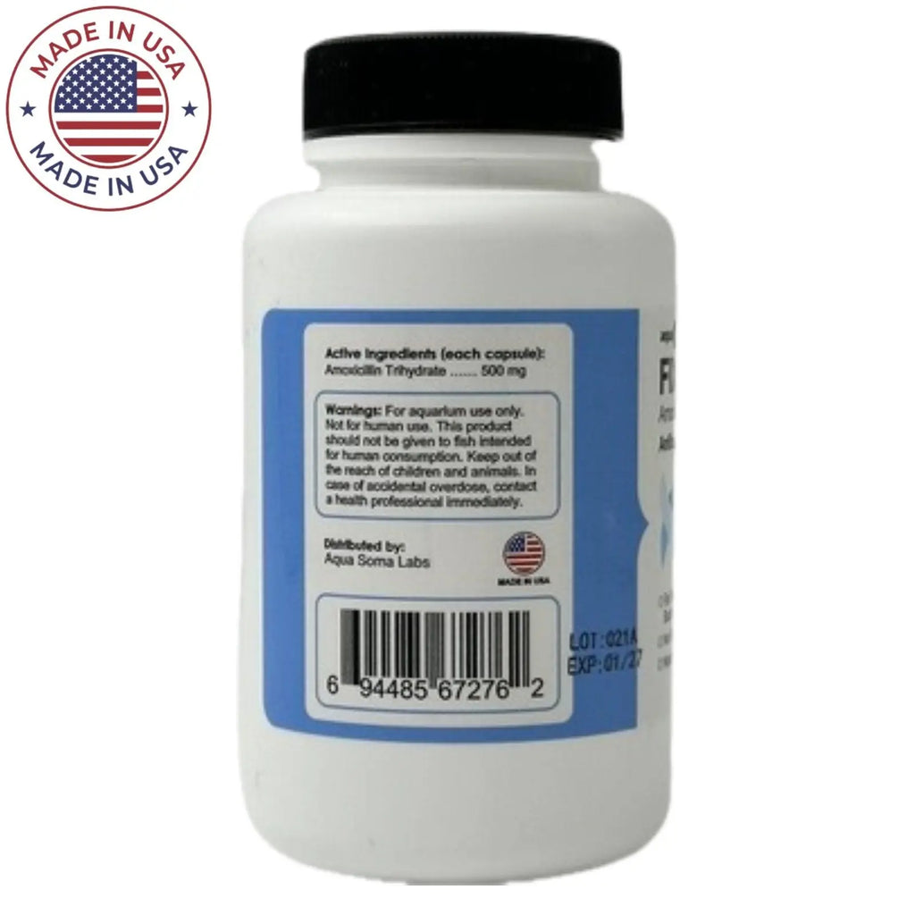 Fish Mox Forte (Amoxicillin) 500mg 100 ct - Thomas labs fish antibiotics